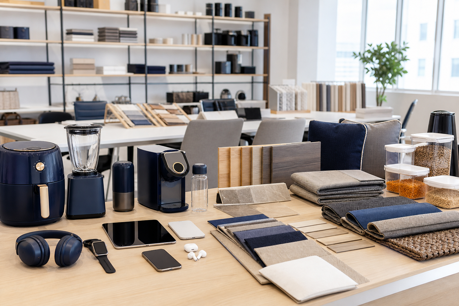 Small appliances, electronics and sourcing samples